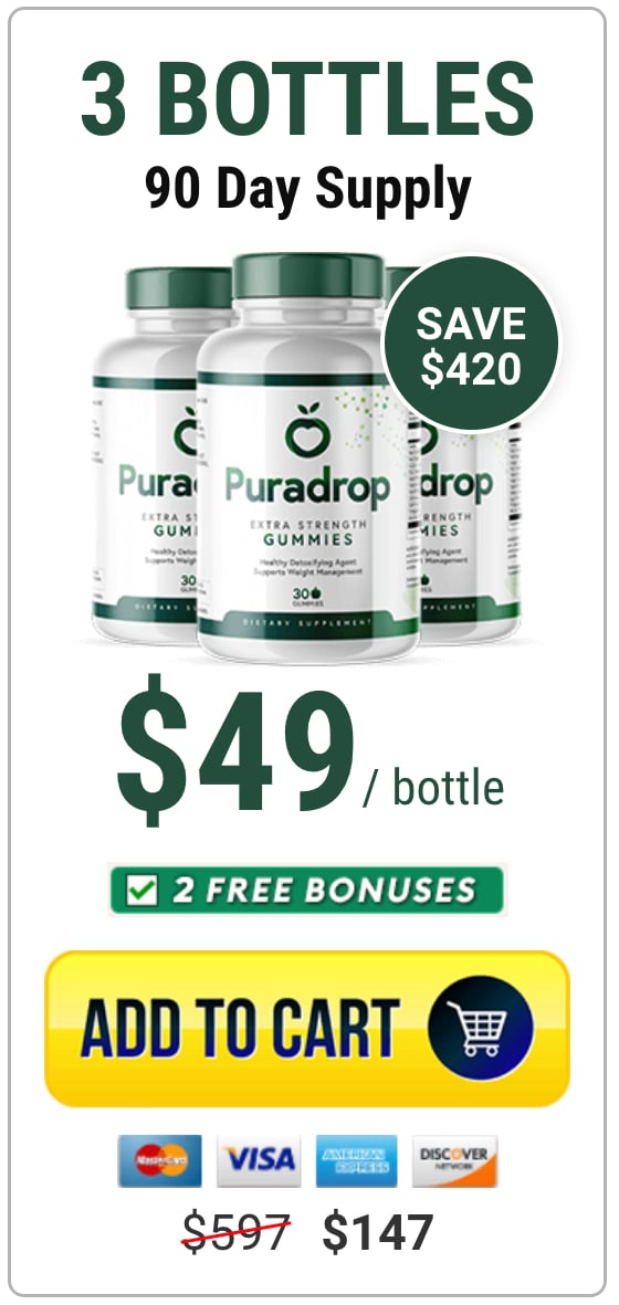 Puradrop 3 bottles